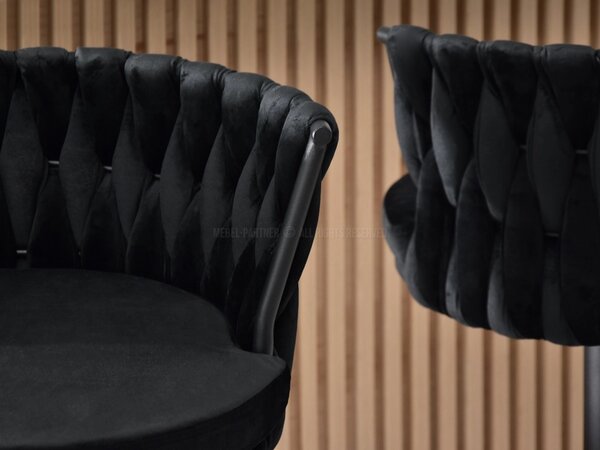 Designová barová židle KRISMAR - černá