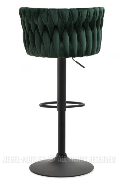 Designová barová židle KRISMAR - zelená / černá