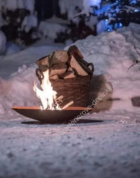 Zahradní ohniště kovové rezavé mísa 57 cm