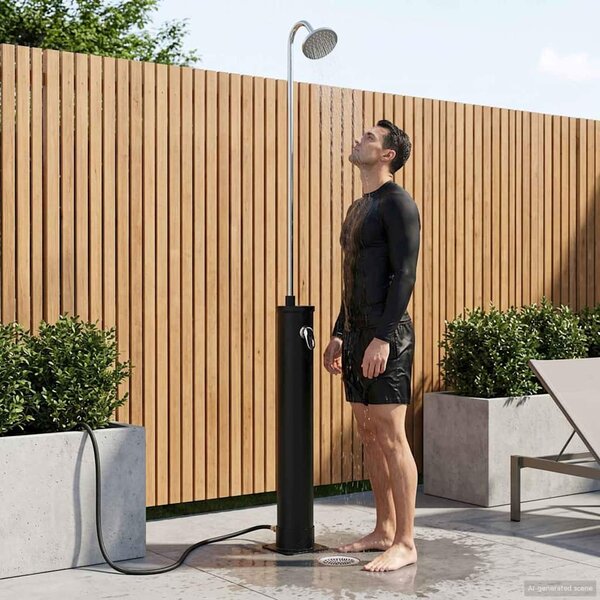 Solární sprcha s hlavou sprchy 20 l PVC, ABS, Zinková slitina