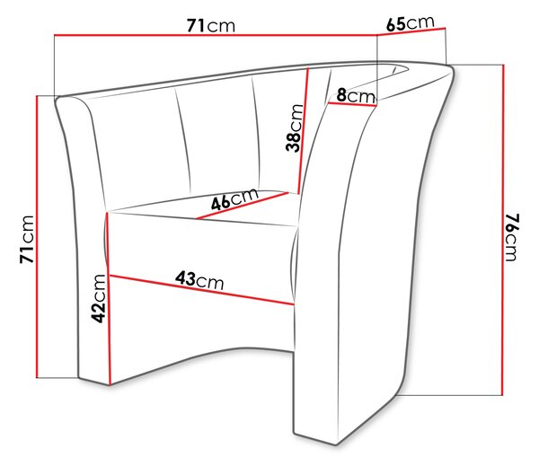 Designové křeslo ABILON - světlé šedé 1