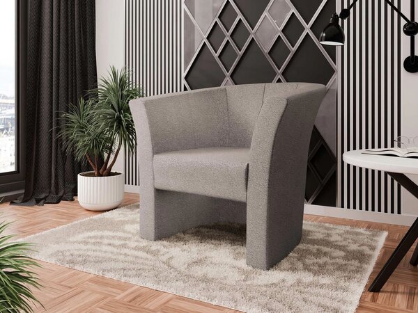Designové křeslo ABILON - světlé šedé 1
