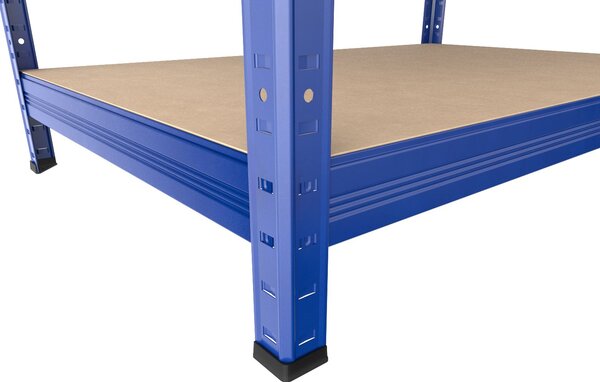Regál na šanony Biedrax 35 x 60 x 210 cm, modrý, 6 polic MDF, nosnost 200 kg na polici
