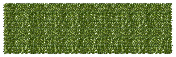 Clona na balkon s listy Zelená a žlutá 500 x 150 cm