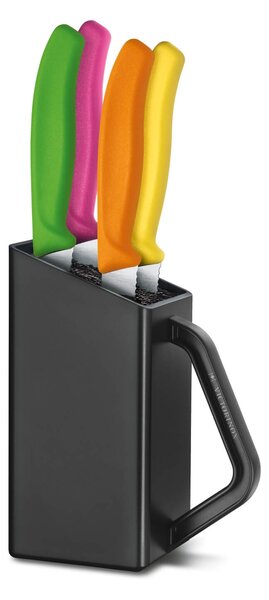 VICTORINOX Blok s noži na steaky a pizzu Swiss Classic 4 ks