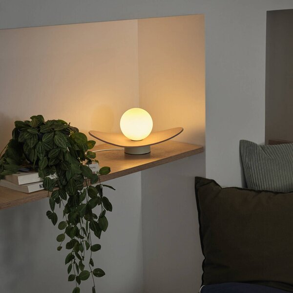 OSRAM Stolní lampa Decor Pearl, béžová, plsť, G9, Krémová / jantar, Obývací pokoj / jídelna, Textil / tkanina / hedvábí, Moderní
