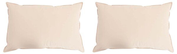 Polštář 2 pcs Béžová 50 x 75 cm Vlákno kapok