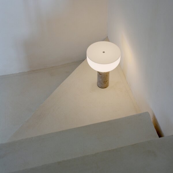 NEW WORKS Přenosná lampa Kizu, White Marble