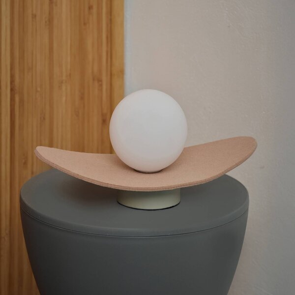OSRAM Stolní lampa Decor Pearl, béžová, plsť, G9, Krémová / jantar, Obývací pokoj / jídelna, Textil / tkanina / hedvábí, Moderní