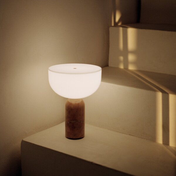 NEW WORKS Přenosná lampa Kizu, White Marble