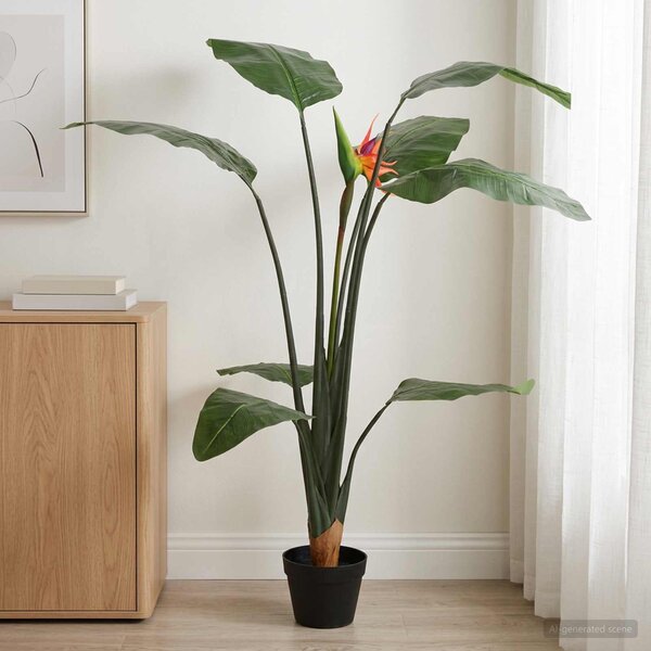 Umělá Rostlina Strelitzia Zelená 70 x 18 x 155 cm Textil a PE