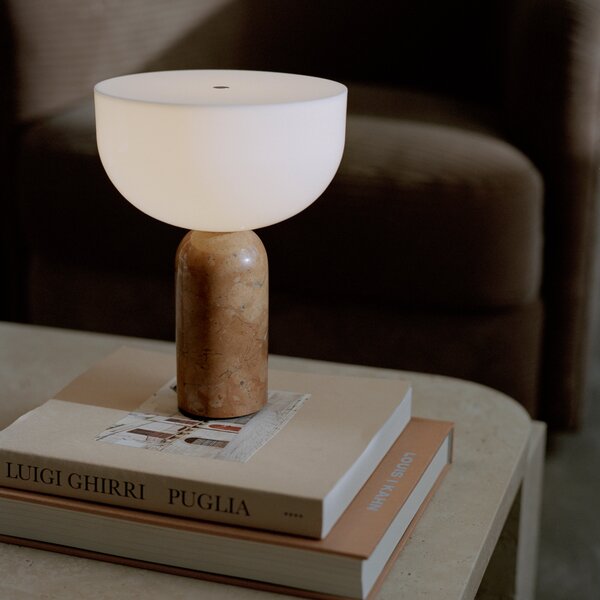 NEW WORKS Přenosná lampa Kizu, White Marble