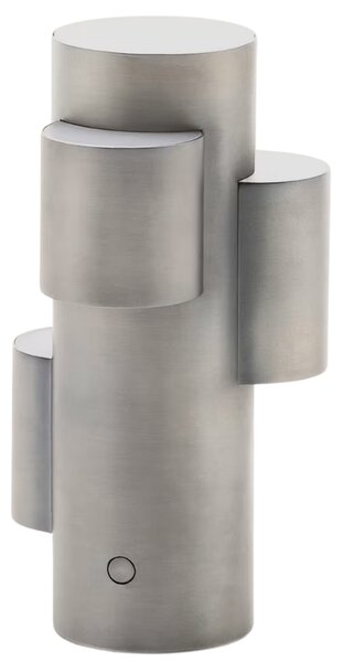 Kave Home Světle šedá kovová nabíjecí LED lampa Adrina