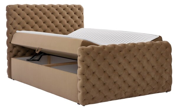 Hotelová dvojlůžková postel 180x200 VALANCIA LUX - černá + topper ZDARMA