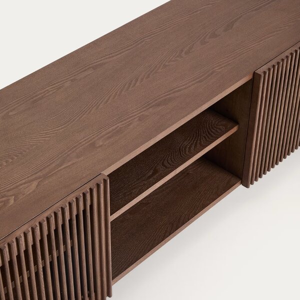 Kave Home Ořechový TV stolek Beyla 180 x 42,5 cm