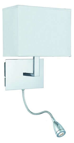 Searchlight 6519CC LED nástěnné svítidlo Wall 1x60W | E27 + LED | 75lm | 6000K - bílá