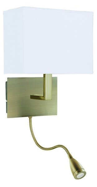 Searchlight 6519AB LED nástěnné svítidlo Wall 1x60W | E27 + LED | 75lm | 6000K - bílá