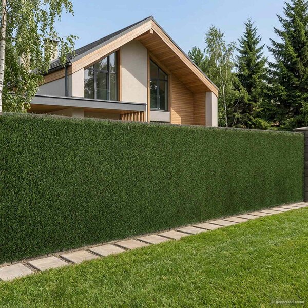 Umělý plot Světlá zelená 1,5 x 3 m PVC a ocel