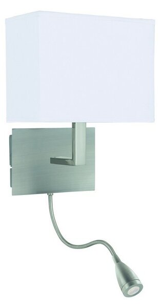 Searchlight 6519SS LED nástěnné svítidlo Wall 1x60W | E27 + LED | 75lm | 6000K - bílá