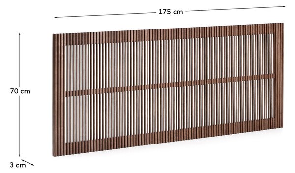 Kave Home Ořechové čelo k posteli Beyla 160 cm