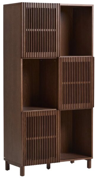 Ořechová knihovna Kave Home Beyla 170 x 84,5 cm