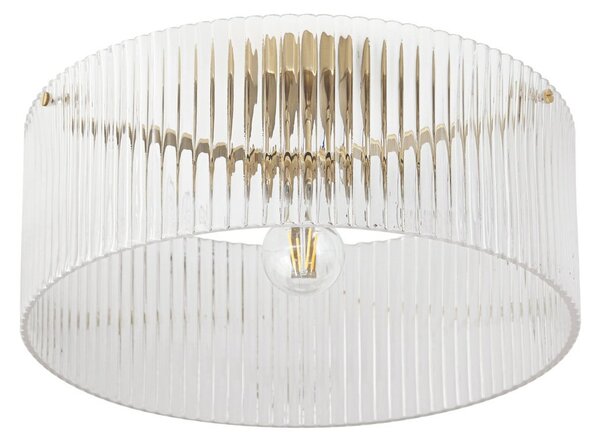 Stropní Lampa Lucande, Meritt, stmívatelné, Transparentní, Obývací pokoj, Sklo, Moderní