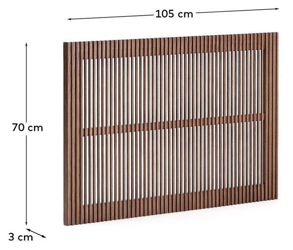 Kave Home Ořechové čelo k posteli Beyla 90 cm
