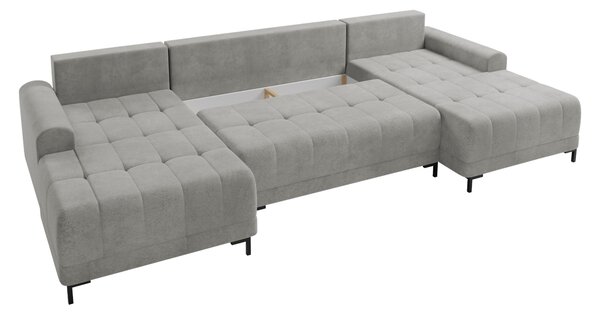 Rozkládací sedačka do U BARRY - špinavá bílá