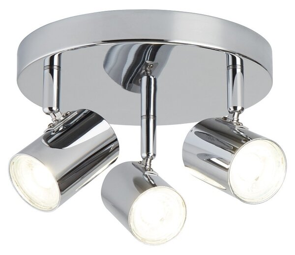 Searchlight 3173CC LED přisazené stropní svítidlo Rollo 3x4W | 1050lm | 3000K - chrom