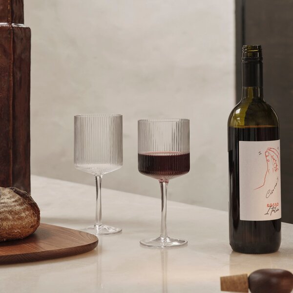 FERM LIVING Džbánek na mléko Ripple Jug, Smoked Grey