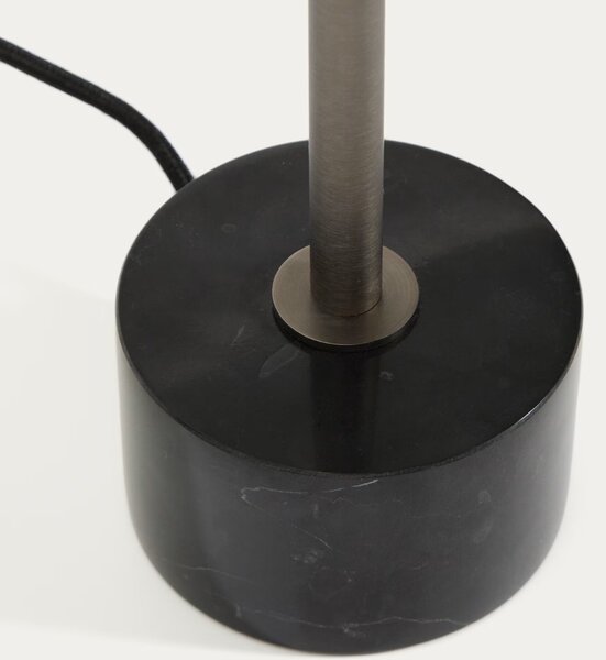 Kave Home Černá kovová stolní lampa Lynor