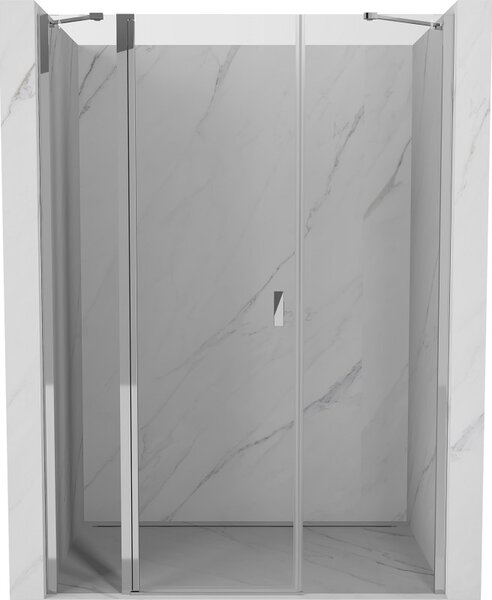 Mexen, Mexen Mist Otočné sprchové dveře 120 cm, průhledné, chrom - 8A4-120-001-01-00