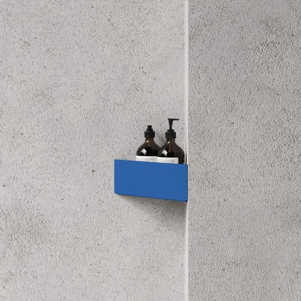 Nichba Rohová koupelnová polička Bath Shelf Corner, blue