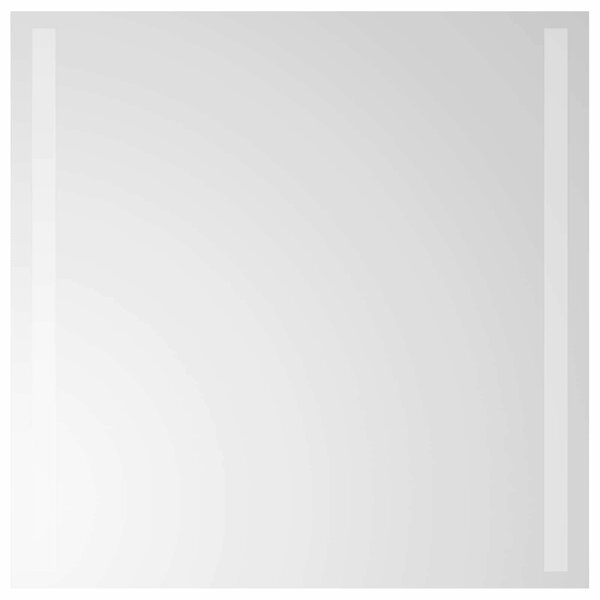 LED koupelnové zrcadlo Transparentní 50 x 50 cm tvrzené sklo