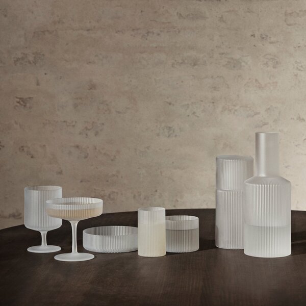 FERM LIVING Džbánek na mléko Ripple Jug, Smoked Grey