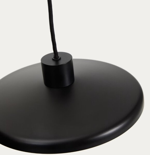Kave Home Černé kovové závěsné světlo Nuvira 27 cm