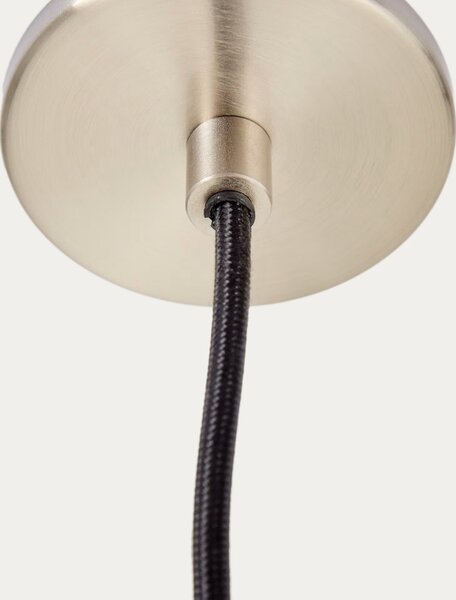 Kave Home Stříbrné kovové závěsné světlo Nuvira 27 cm