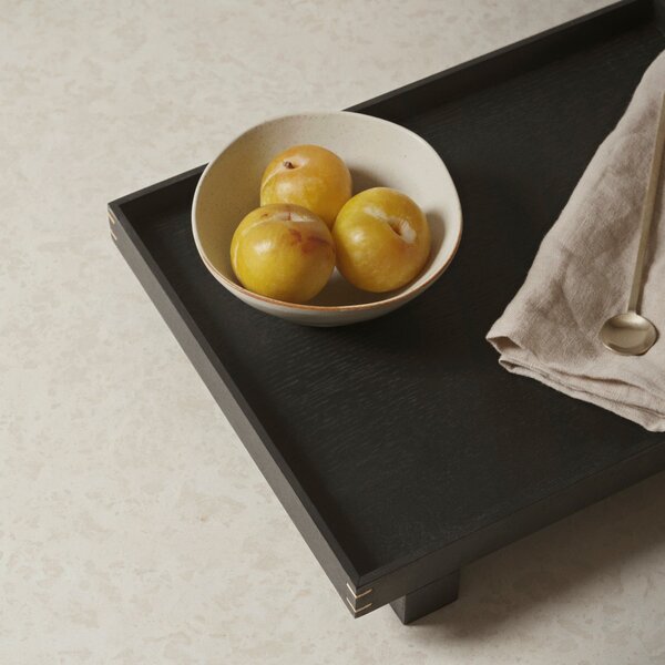 FERM LIVING Dřevěný podnos Bon Small, Smoked Oak