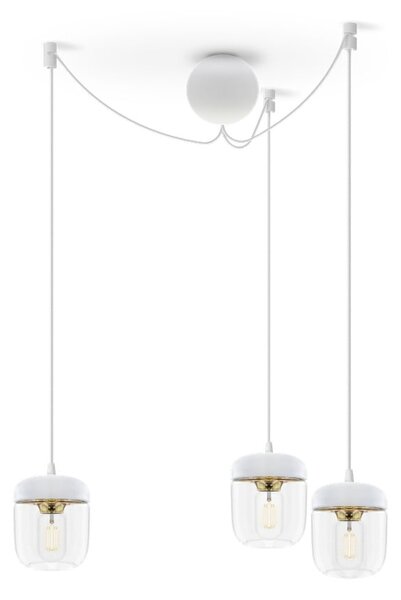 Bílý trojitý závěsný kabel ke svítidlům UMAGE Cannonball