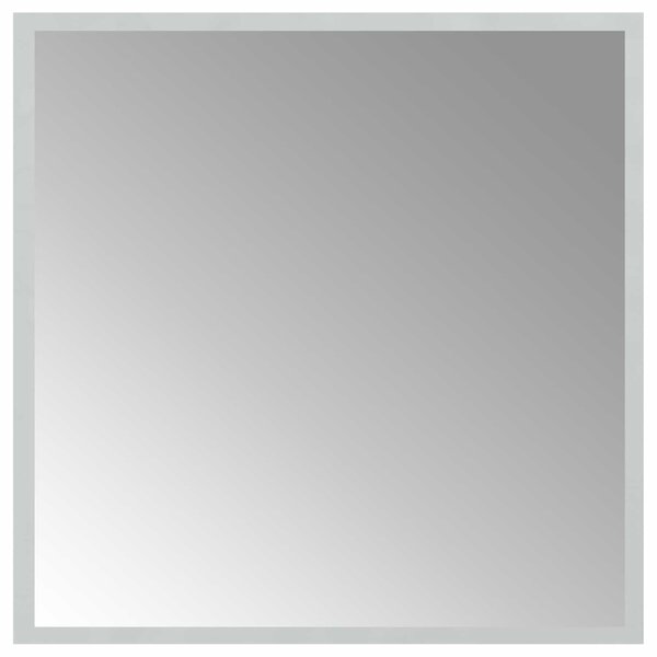 LED koupelnové zrcadlo Transparentní 50 x 50 cm tvrzené sklo