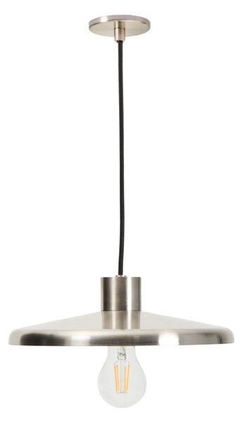 Kave Home Stříbrné kovové závěsné světlo Nuvira 27 cm