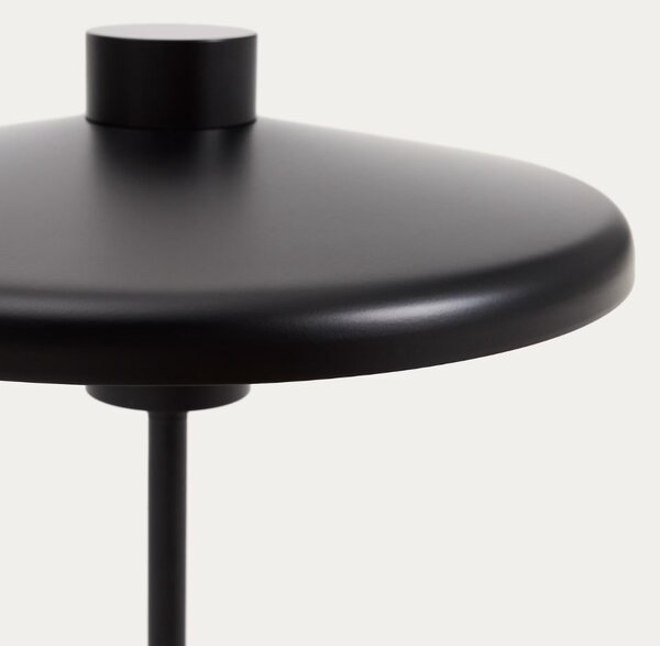 Kave Home Černá kovová stolní lampa Nuvira