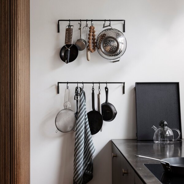 FERM LIVING Dřevěný podnos Bon Small, Smoked Oak