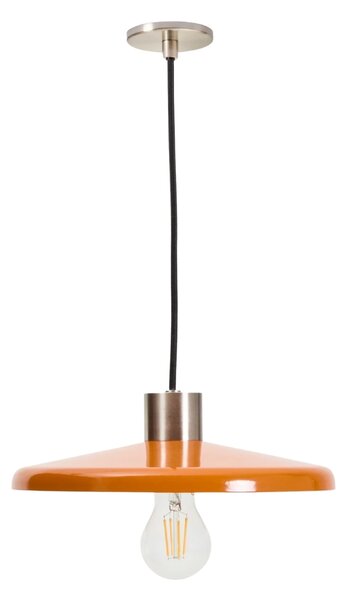 Kave Home Oranžové kovové závěsné světlo Nuvira 27 cm
