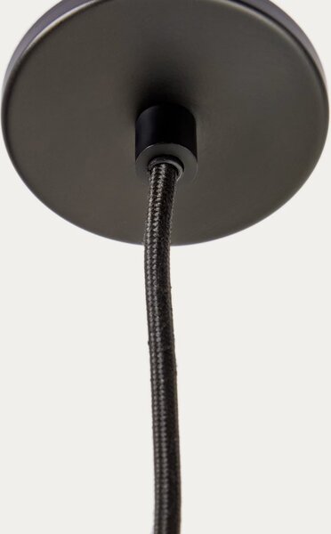 Kave Home Černé kovové závěsné světlo Nuvira 27 cm