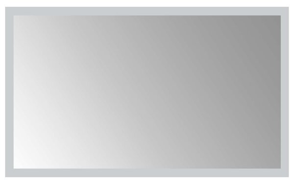 LED koupelnové zrcadlo Transparentní 50 x 30 cm tvrzené sklo
