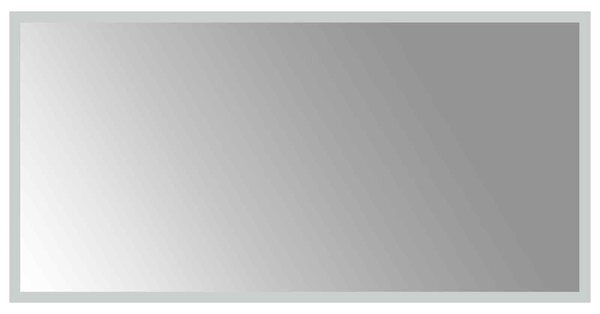 LED koupelnové zrcadlo Transparentní 80 x 40 cm tvrzené sklo