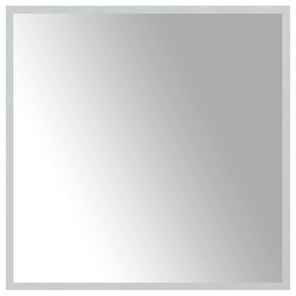 LED koupelnové zrcadlo Transparentní 60 x 60 cm tvrzené sklo