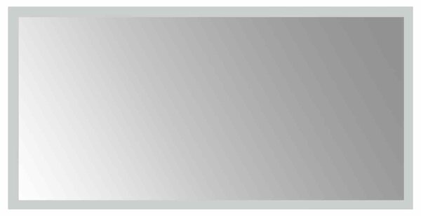 LED koupelnové zrcadlo Transparentní 60 x 30 cm tvrzené sklo