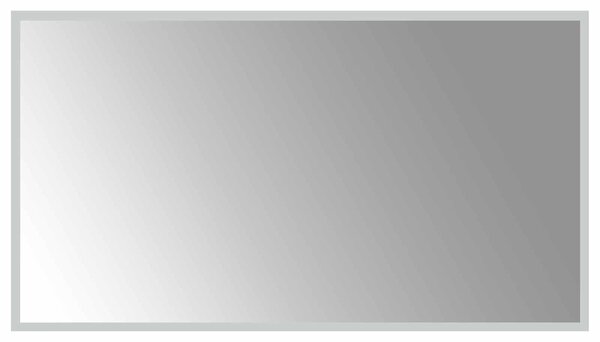 LED koupelnové zrcadlo Transparentní 90 x 50 cm tvrzené sklo